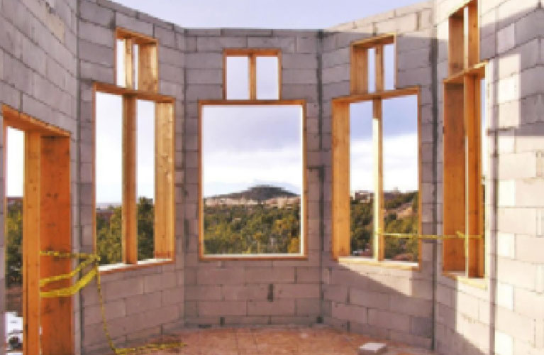 green cement residential building blocks